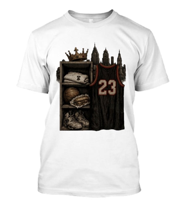 Lebron James King 23 Basketball Jersey Crown City Sports Locker T-Shirt