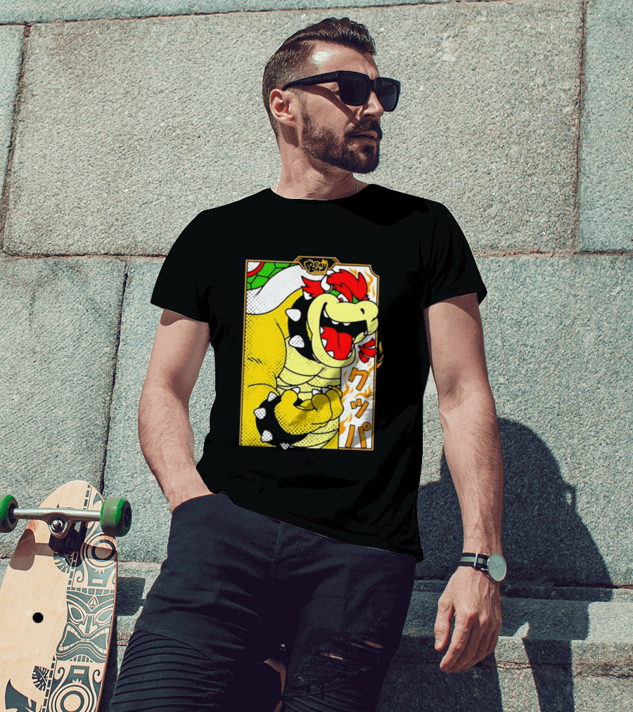 Bowser Japanese Pop Art Comic Style T-Shirt