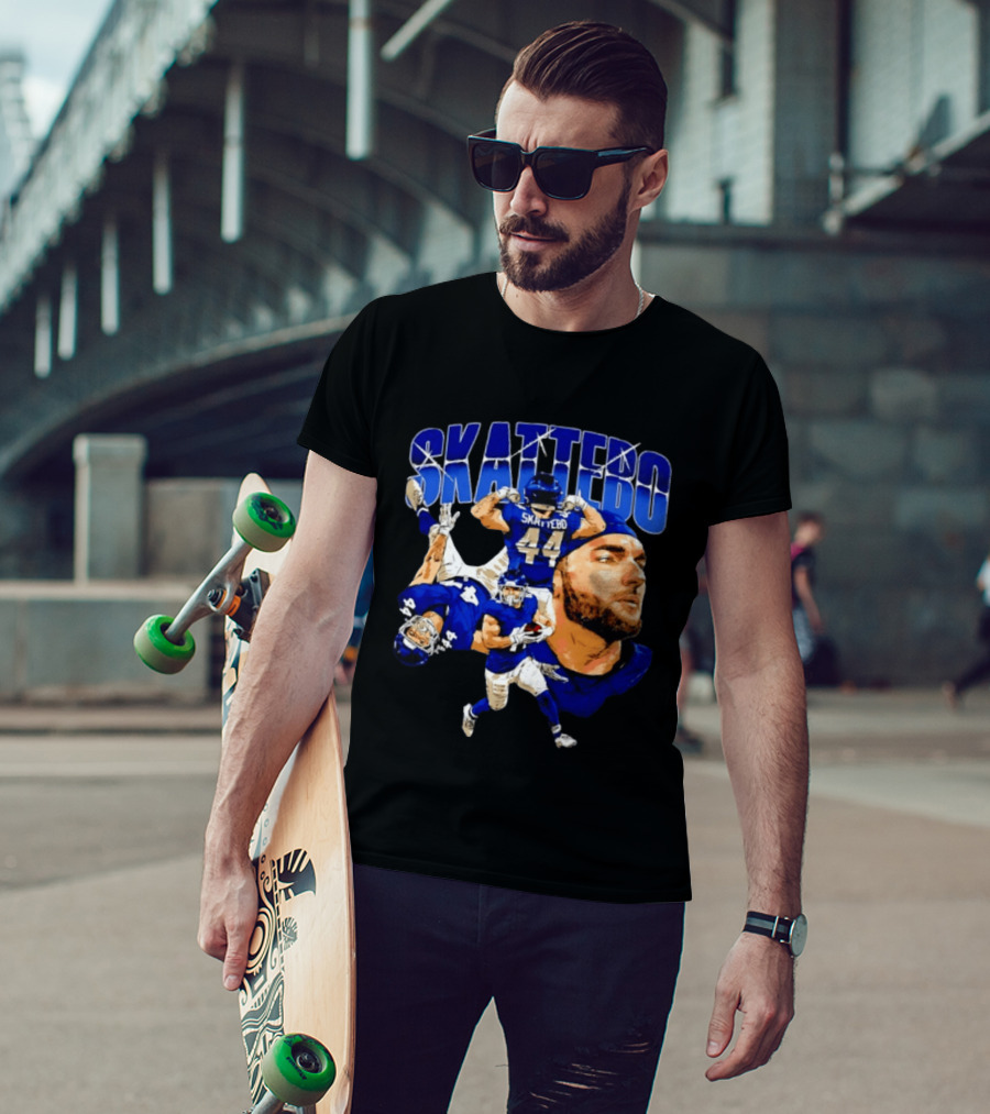 New York Giants Cameron Skattebo 44 Football Player Action Collage T-Shirt