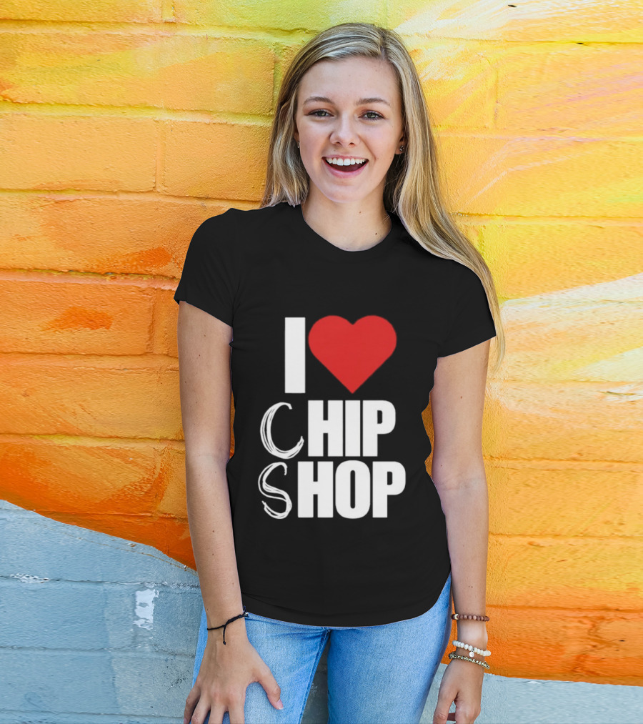 I Love Heart Chip Shop T-Shirt