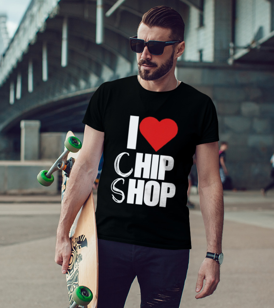 I Love Heart Chip Shop T-Shirt