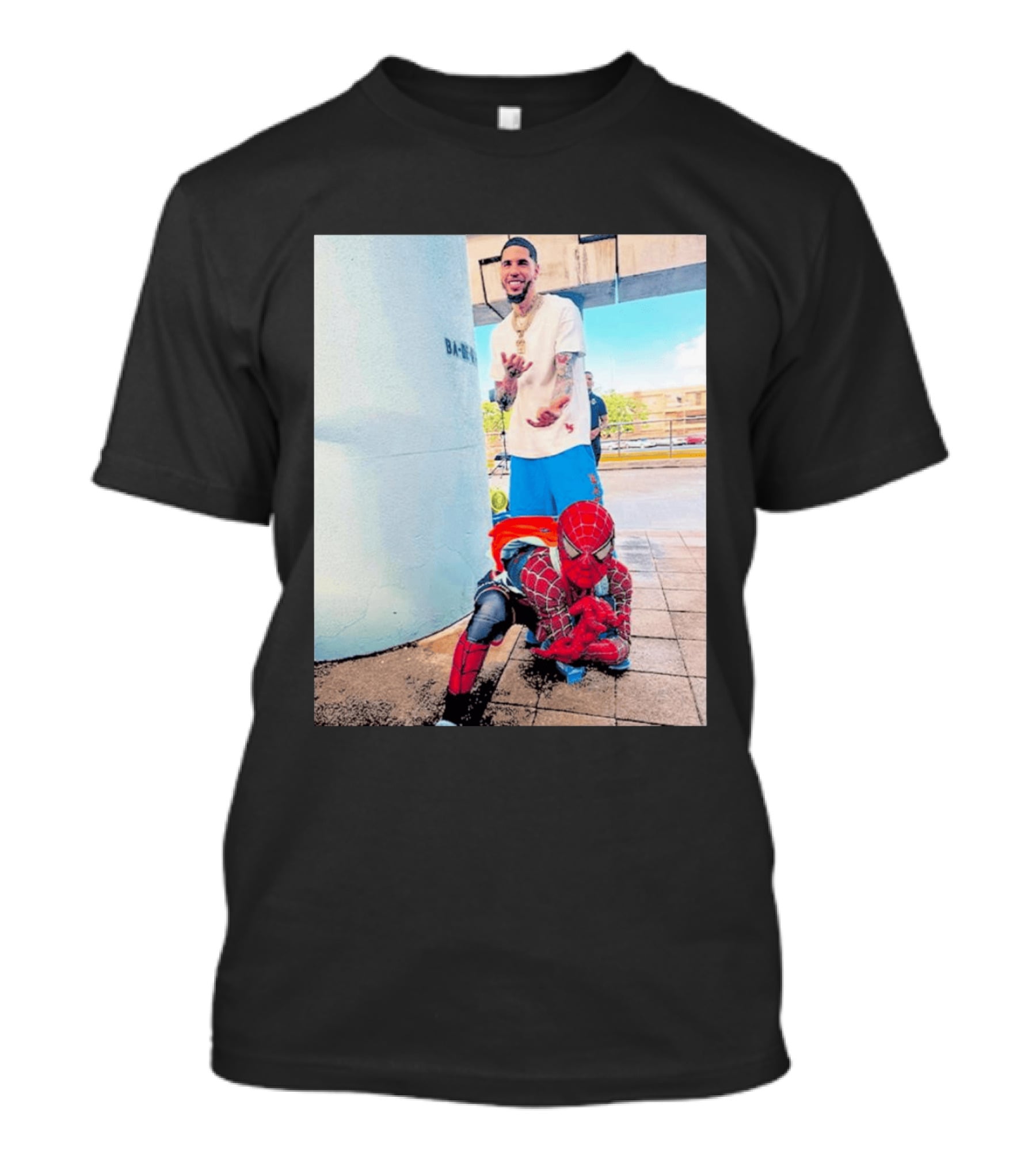 BA MO LaMelo Ball Spider Man T-Shirt