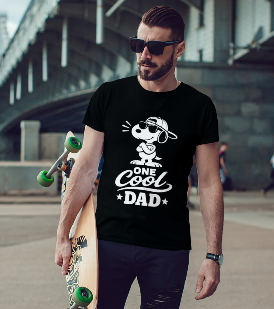 Snoopy One Cool Dad Peanuts Father's Day T-Shirt