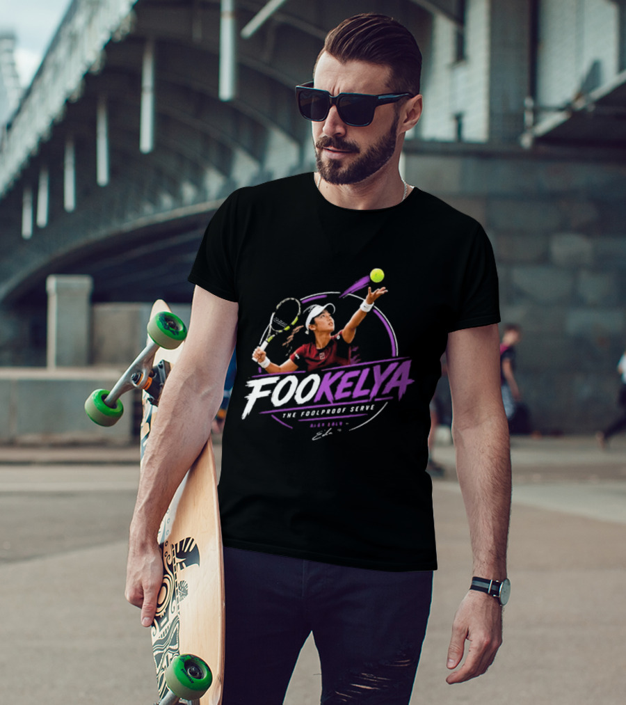 Fookelya The Poolproof Serve Tennis Player Action Serve T-Shirt