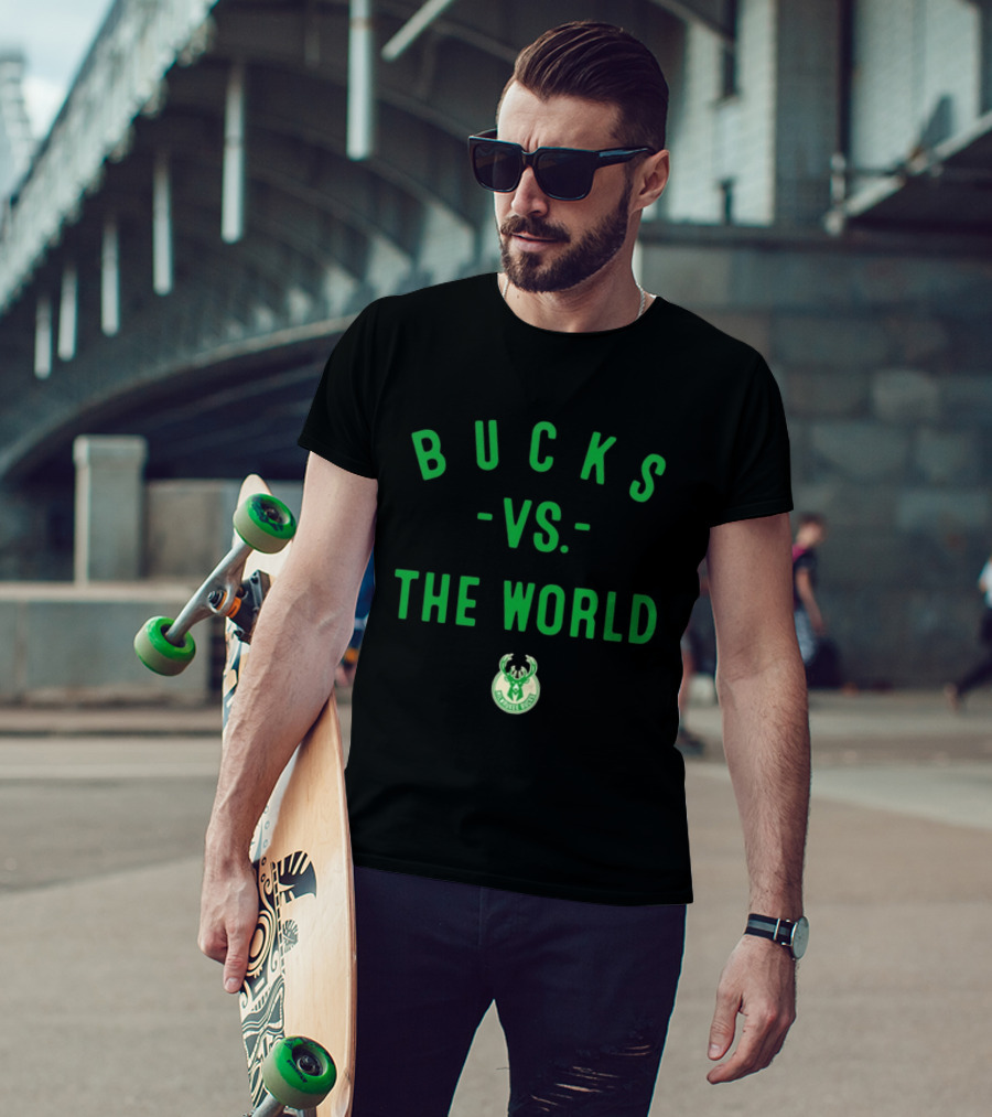 Milwaukee Bucks Vs The World NBA 2026 T-Shirt