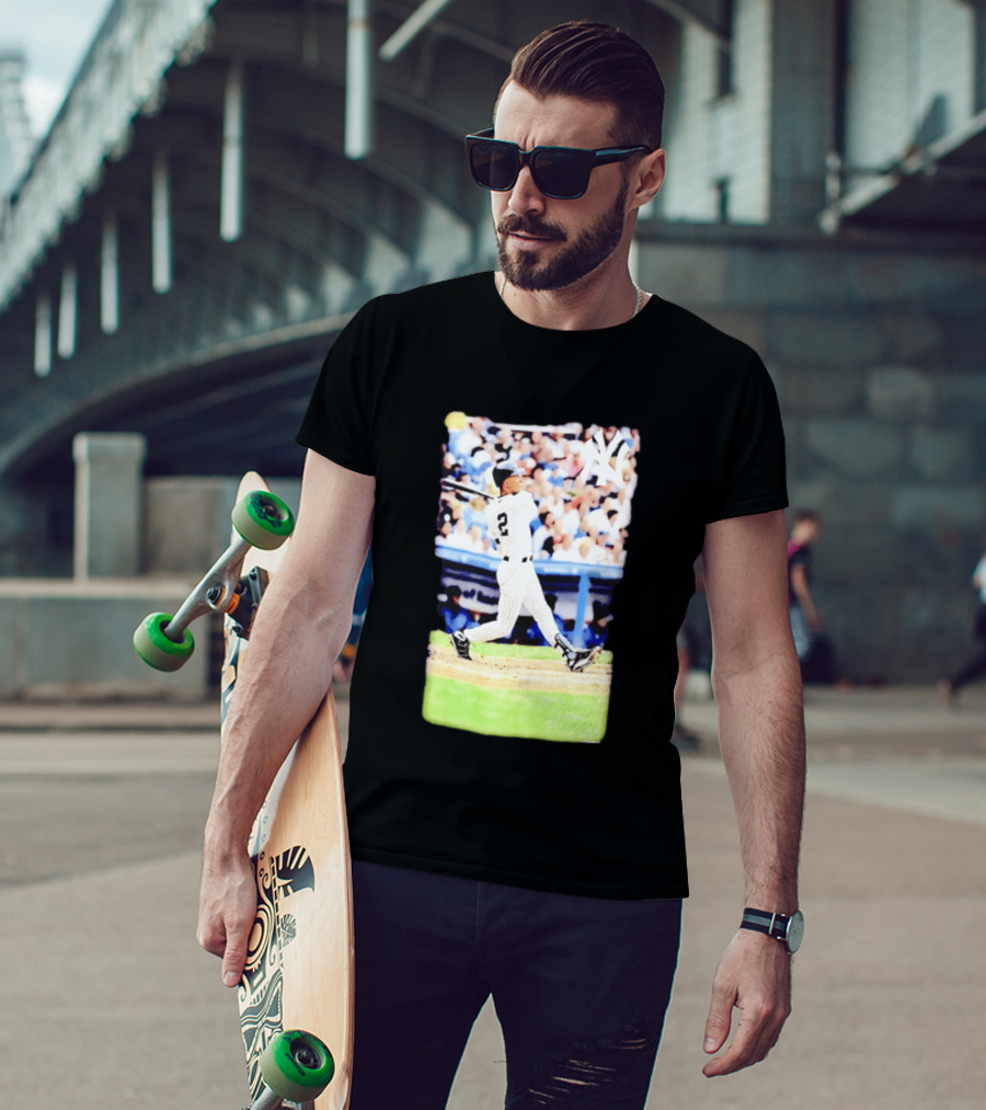 Derek Jeter New York Yankees Legendary Swing Moment T-Shirt