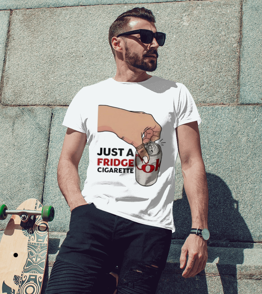 Just A Fridge Cigarette Coke Pop Art Can T-Shirt