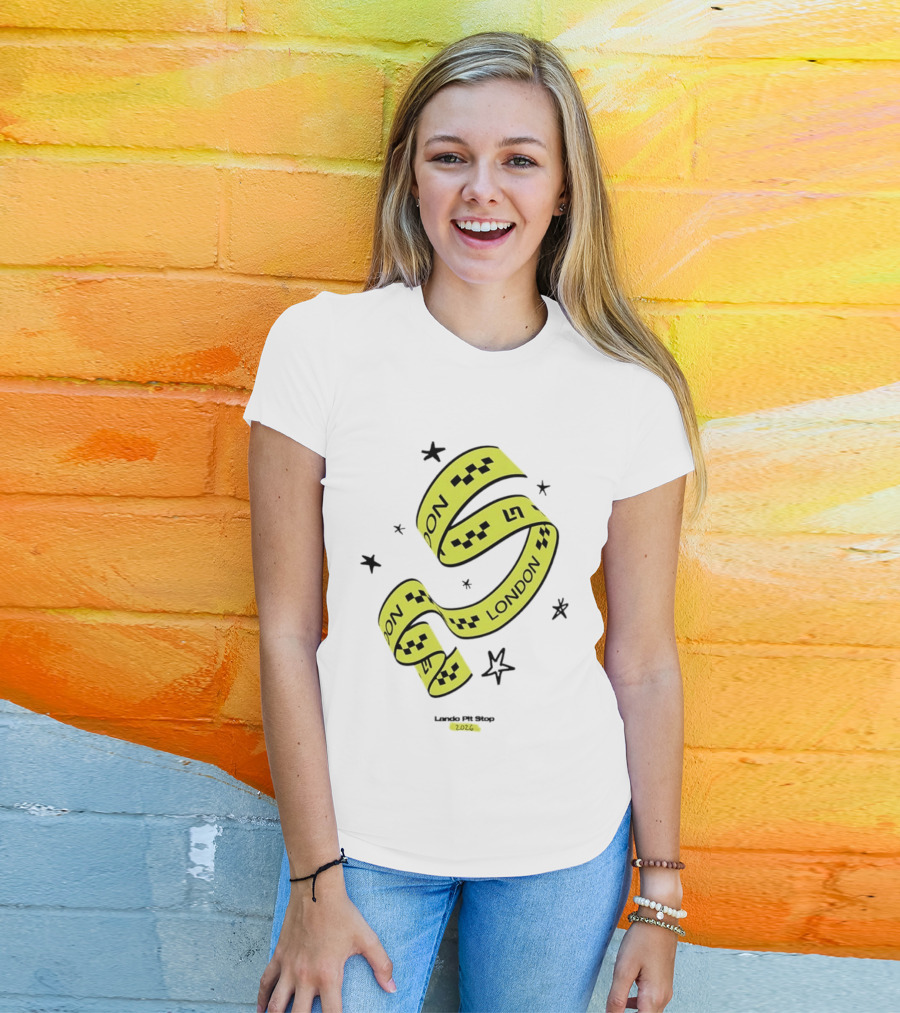Lando Pit Stop 2026 London Racing Ribbon Stars T-Shirt