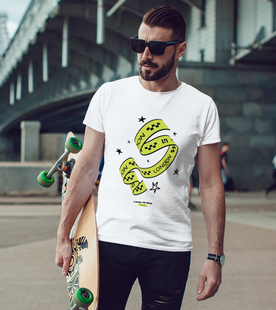 Lando Pit Stop 2026 London Racing Ribbon Stars T-Shirt