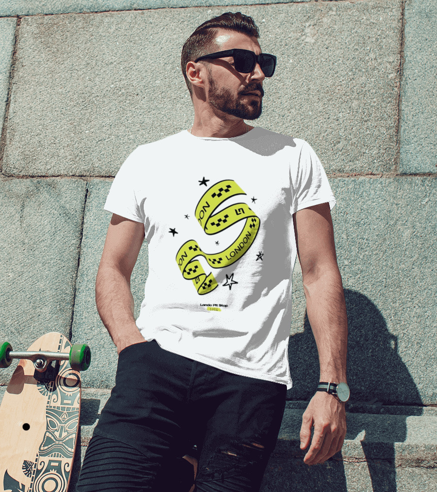 Lando Pit Stop 2026 London Racing Ribbon Stars T-Shirt