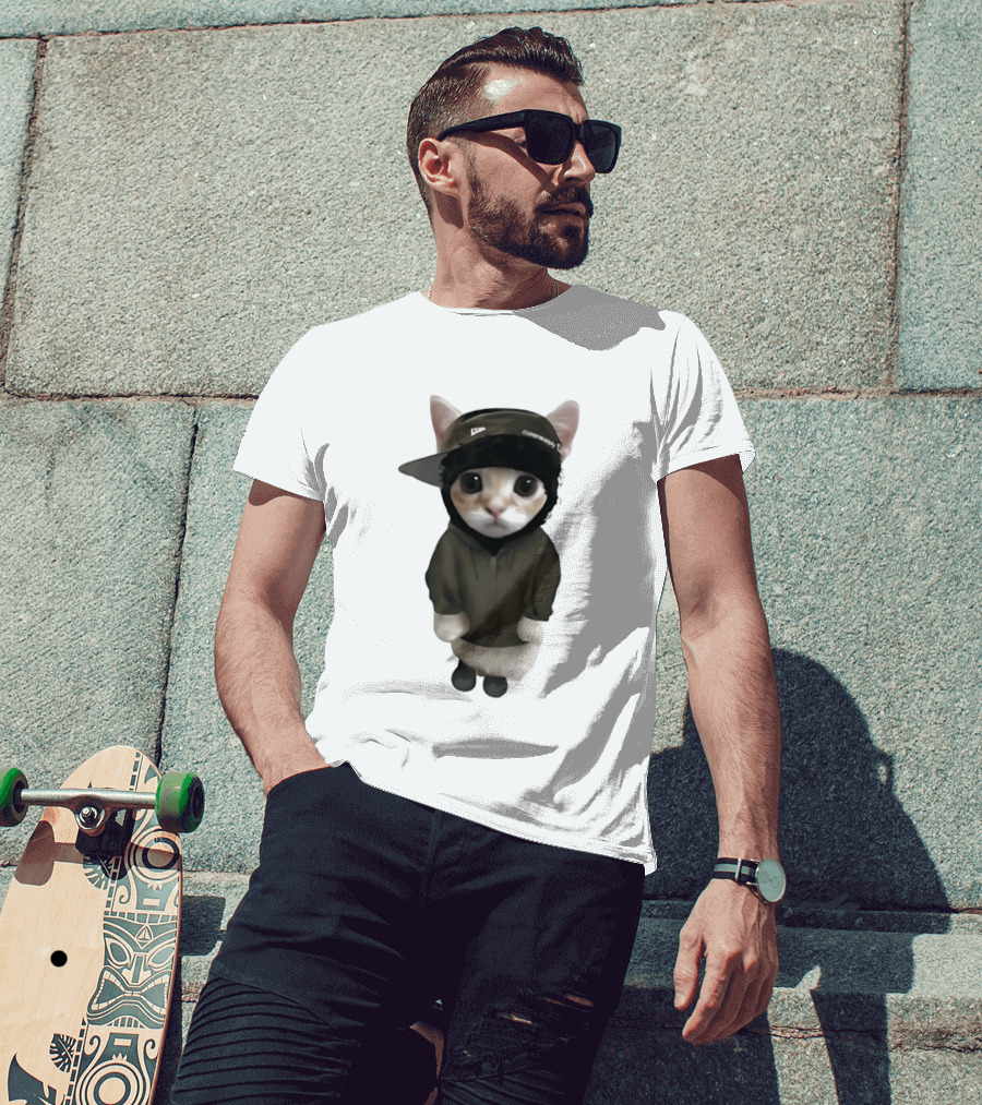 Yeat Cat Meme Cap Hip Hop T-Shirt
