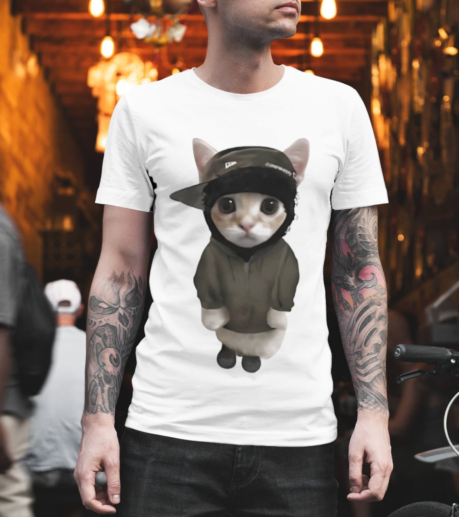 Yeat Cat Meme Cap Hip Hop T-Shirt
