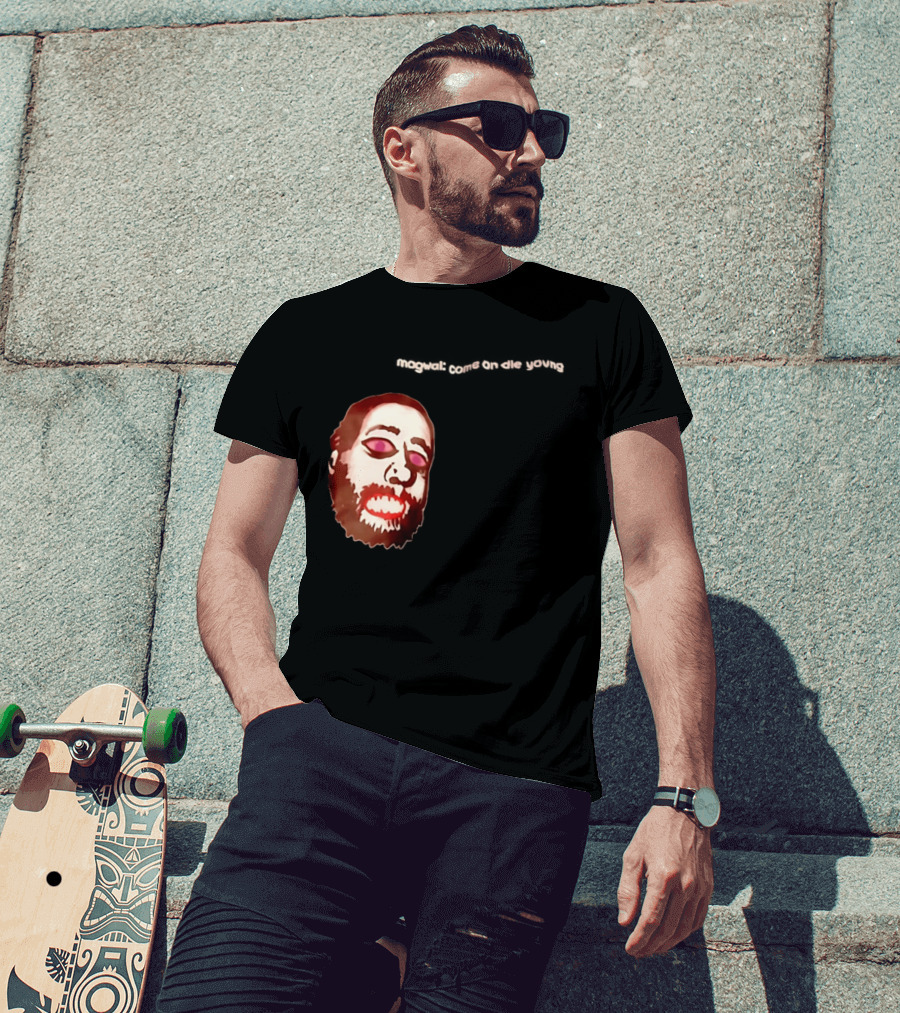 Mogwai Come On Die Young Album Cover Art Face T-Shirt