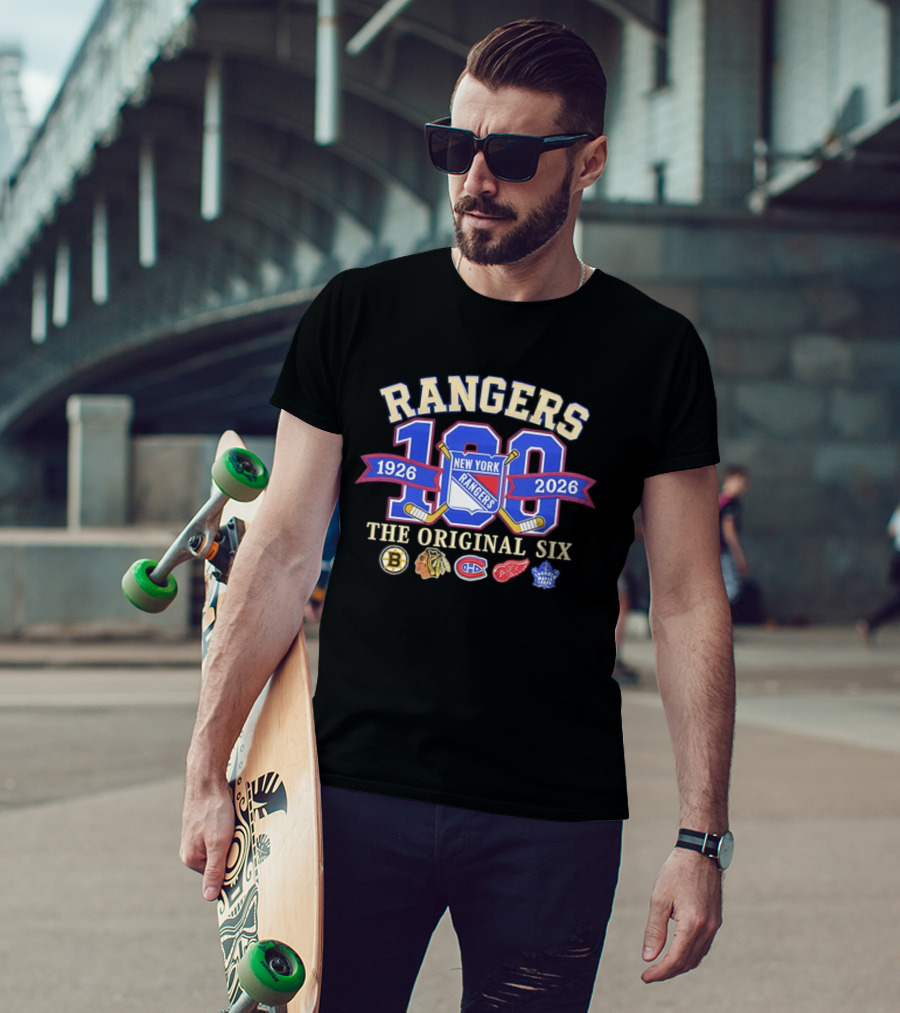 Rangers 100 Years 1926 2026 The Original Six New York T-Shirt