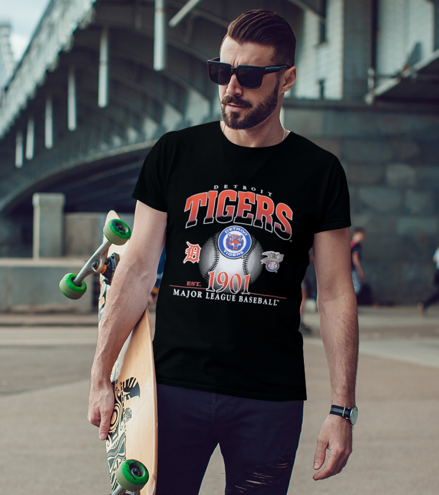 Detroit Tigers Est 1901 MLB Baseball T-Shirt