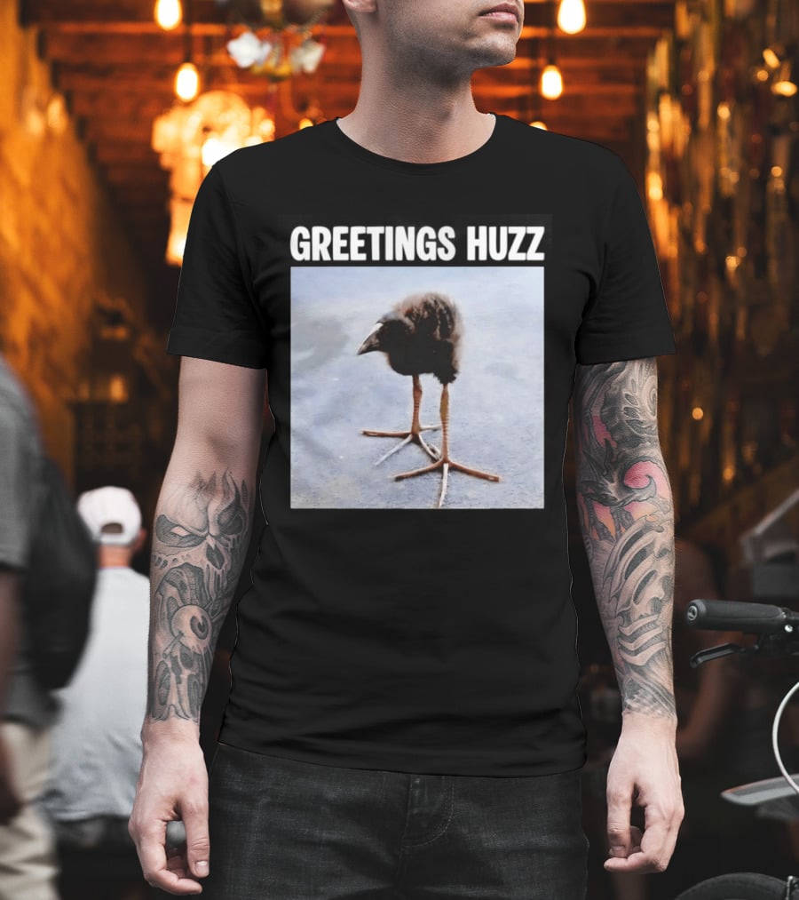 Greetings Huzz Bird Funny Meme Photo T-Shirt