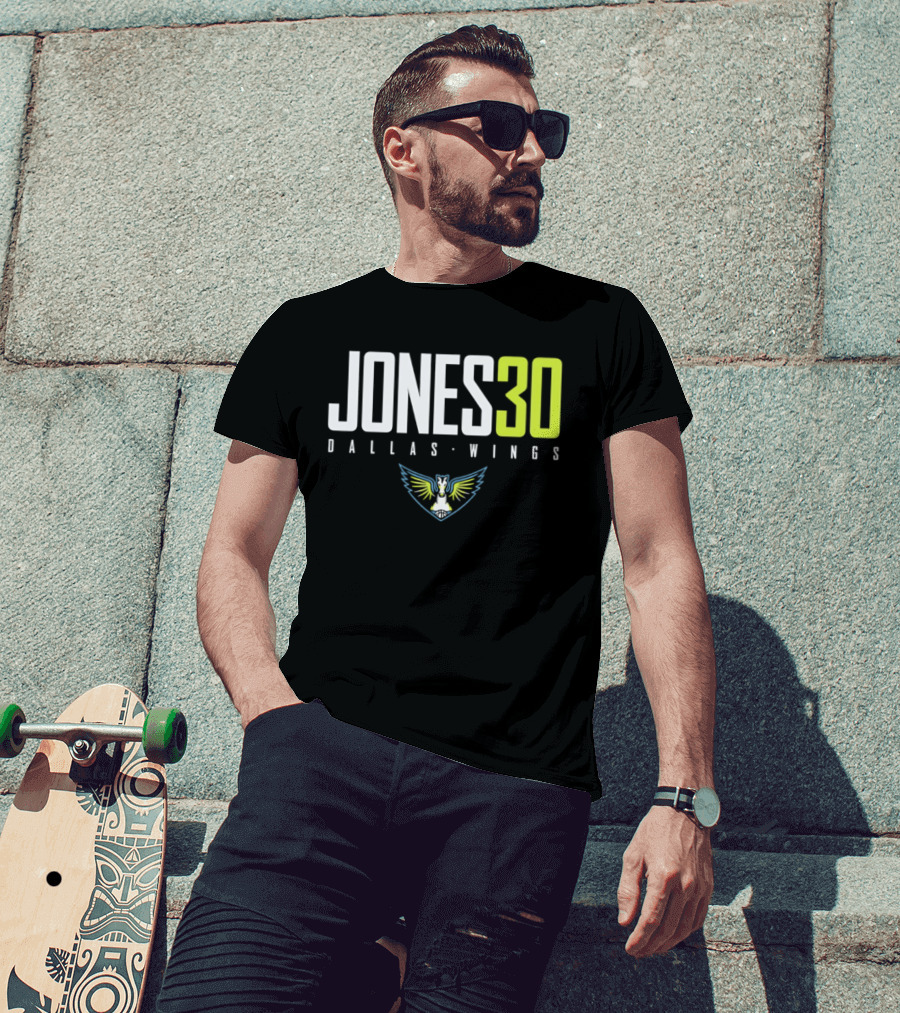 Jones 30 Dallas Wings 2026 WNBA T-Shirt