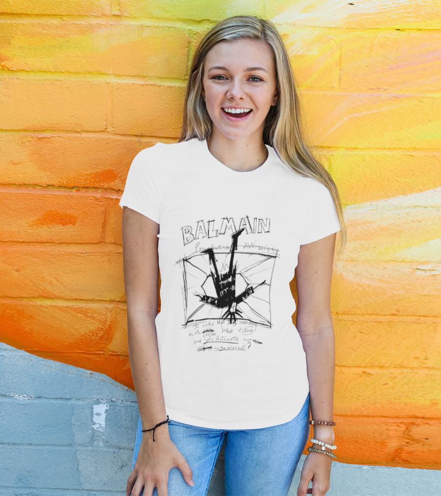 Balmain I Woke Up This Morning Artiste T-Shirt