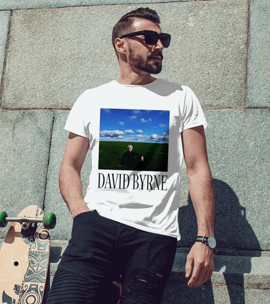 David Byrne Windows Wallpaper Meme T-Shirt