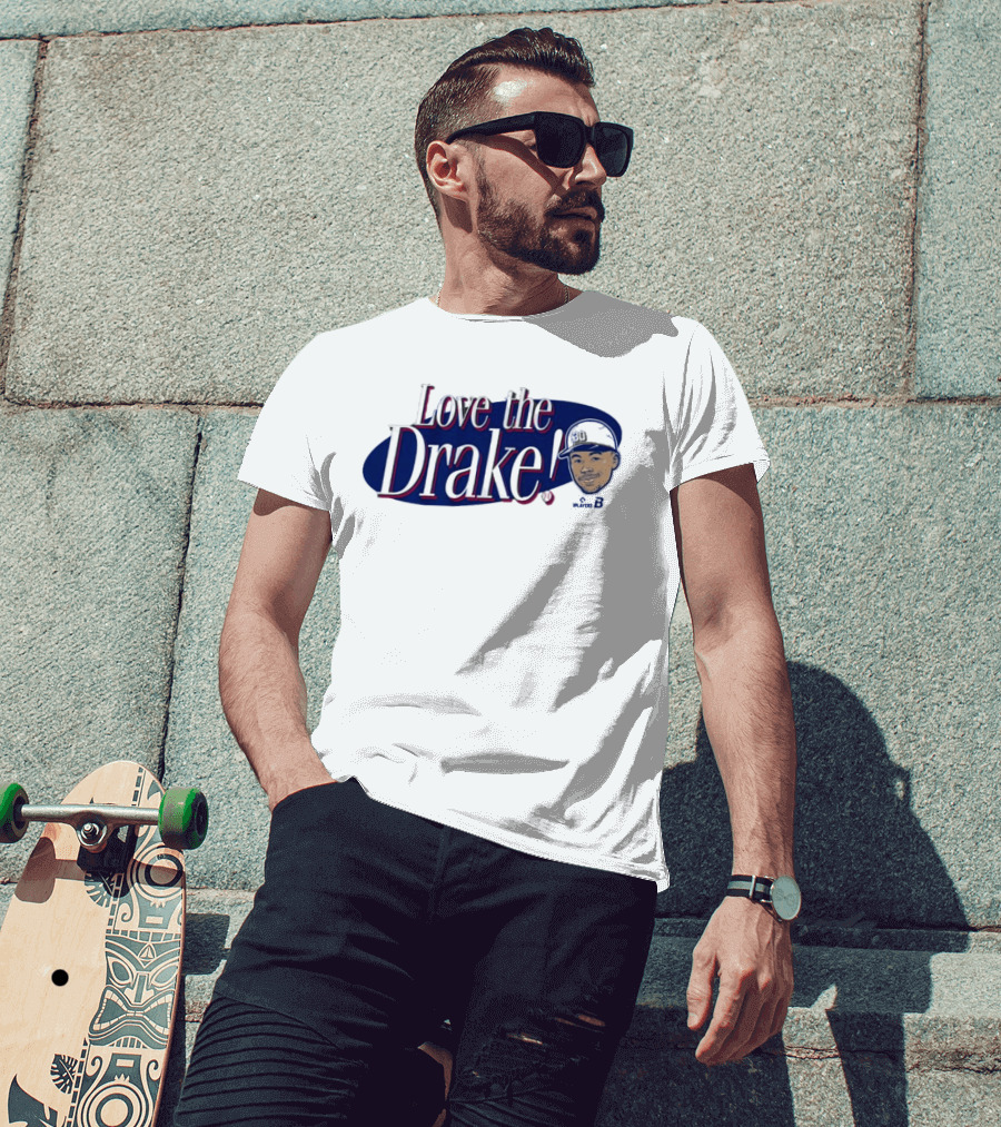 Love The Drake Text With Baseball Cap T-Shirt