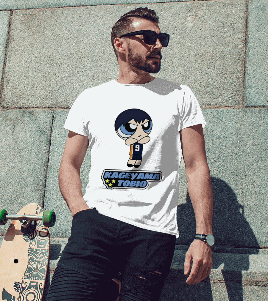 Kageyama Tobio 9 Haikyuu Powerpuff Girls T-Shirt