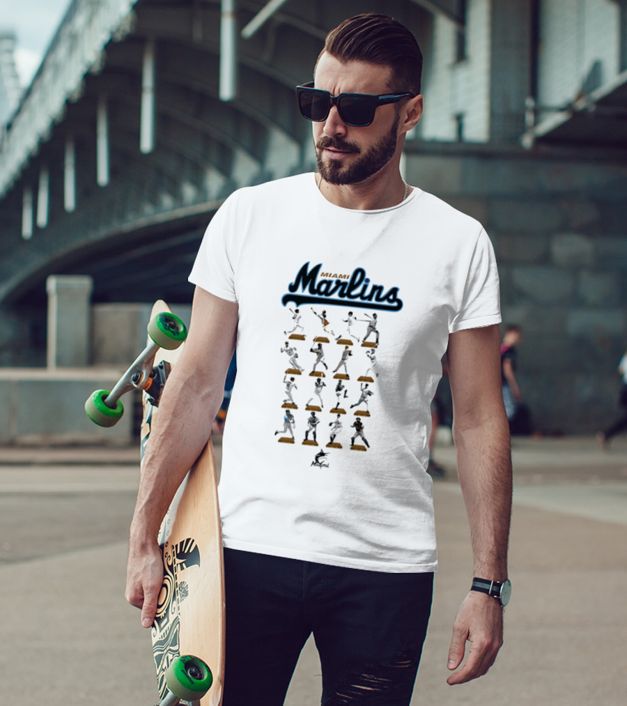 Miami Marlins Baseball Legends Hall Of Fame Moments T-Shirt