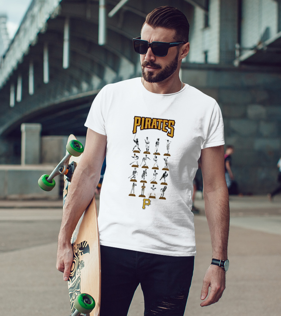 Pittsburgh Pirates Legends Hall Of Fame Baseball Players Iconic Moments T-Shirt