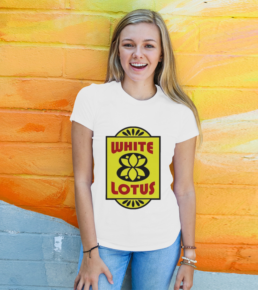 White Lotus Retro Motel Sign T-Shirt