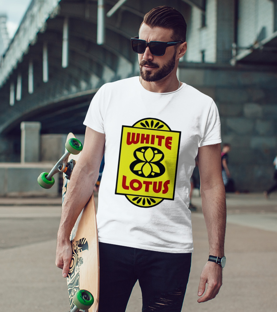 White Lotus Retro Motel Sign T-Shirt