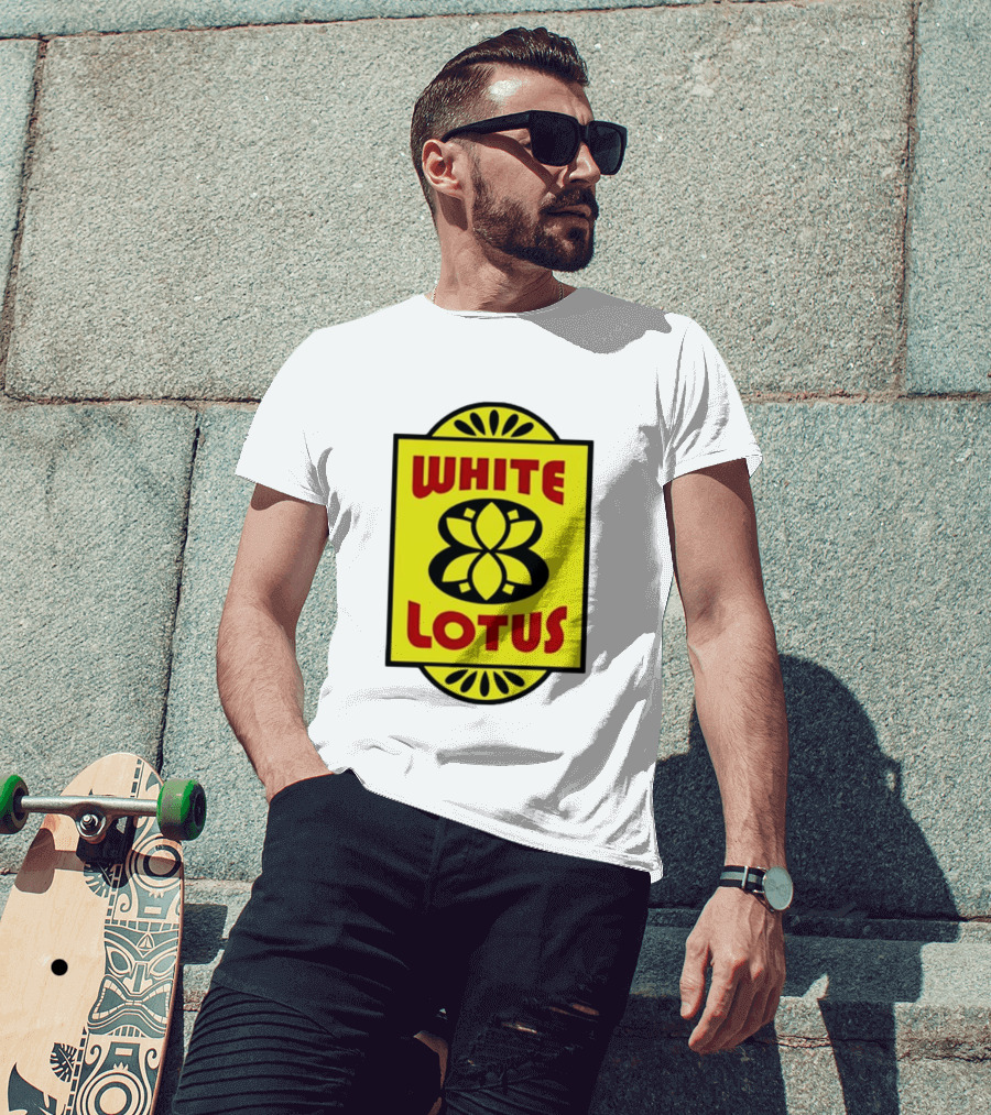 White Lotus Retro Motel Sign T-Shirt