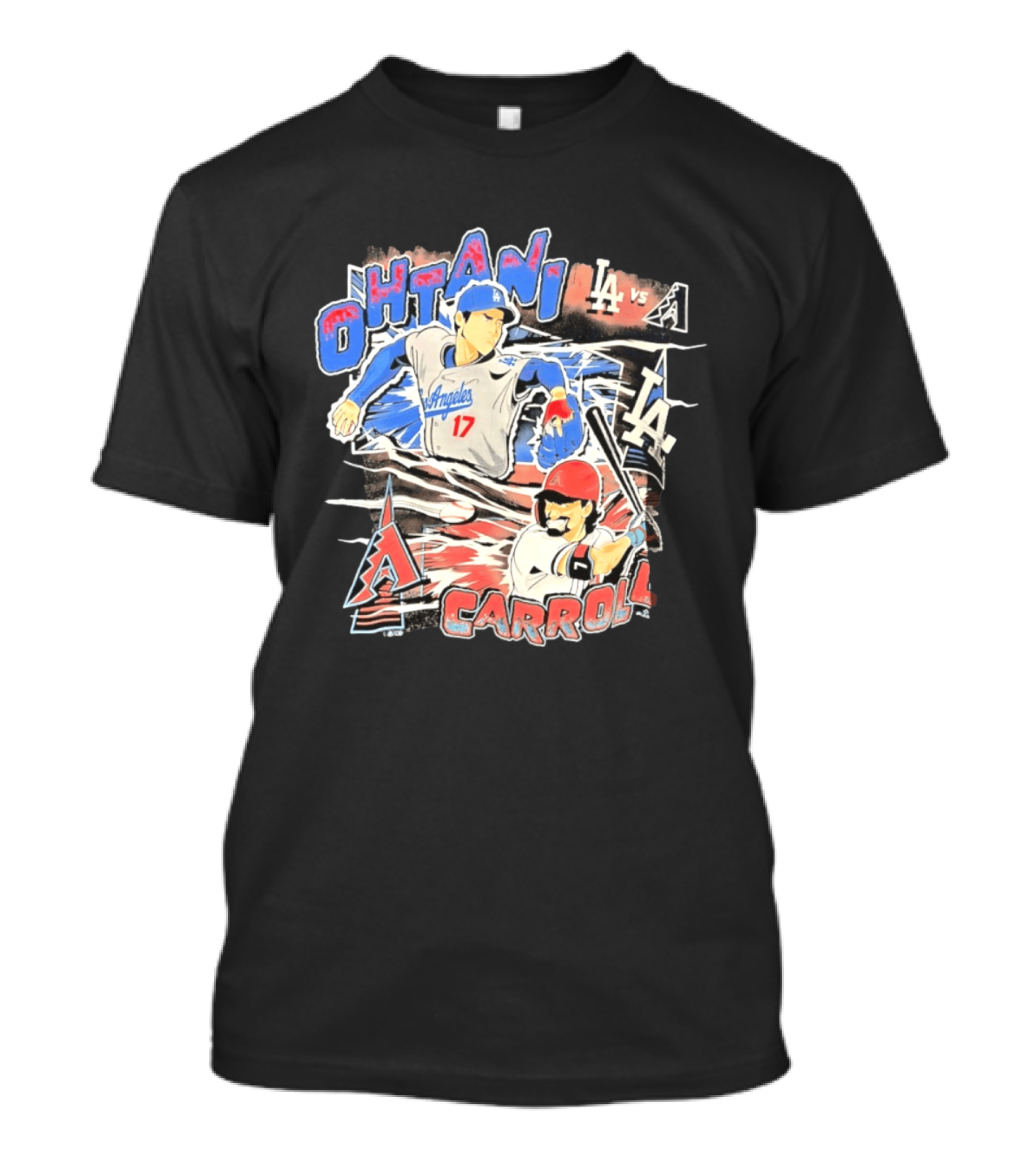 Ohtani Vs Carroll Anime Comic LA Vs Arizona T-Shirt
