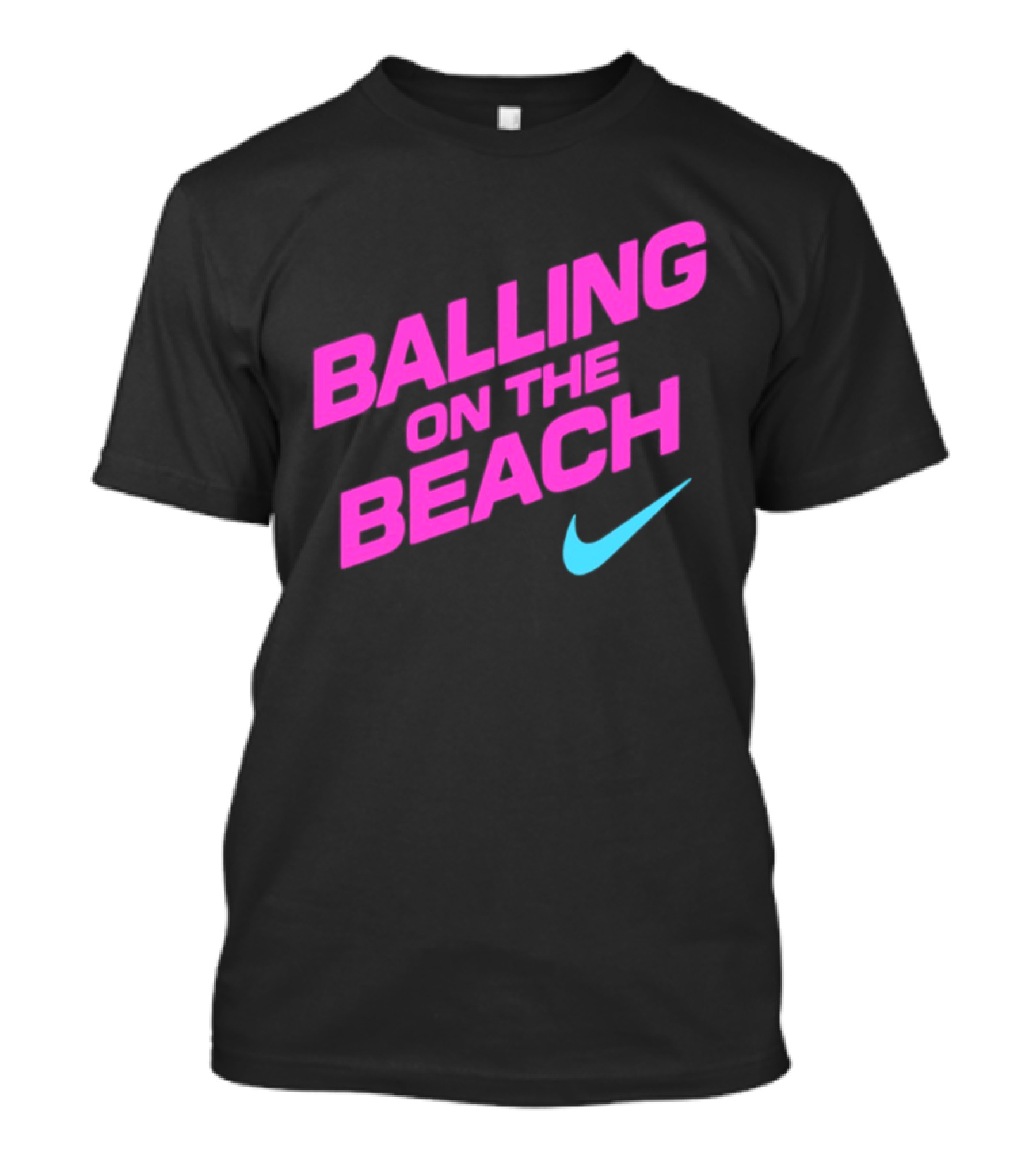 Balling On The Beach Nike Swoosh T-Shirt
