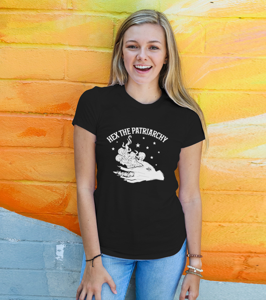 Hex The Patriarchy Mystical Hand Stars T-Shirt