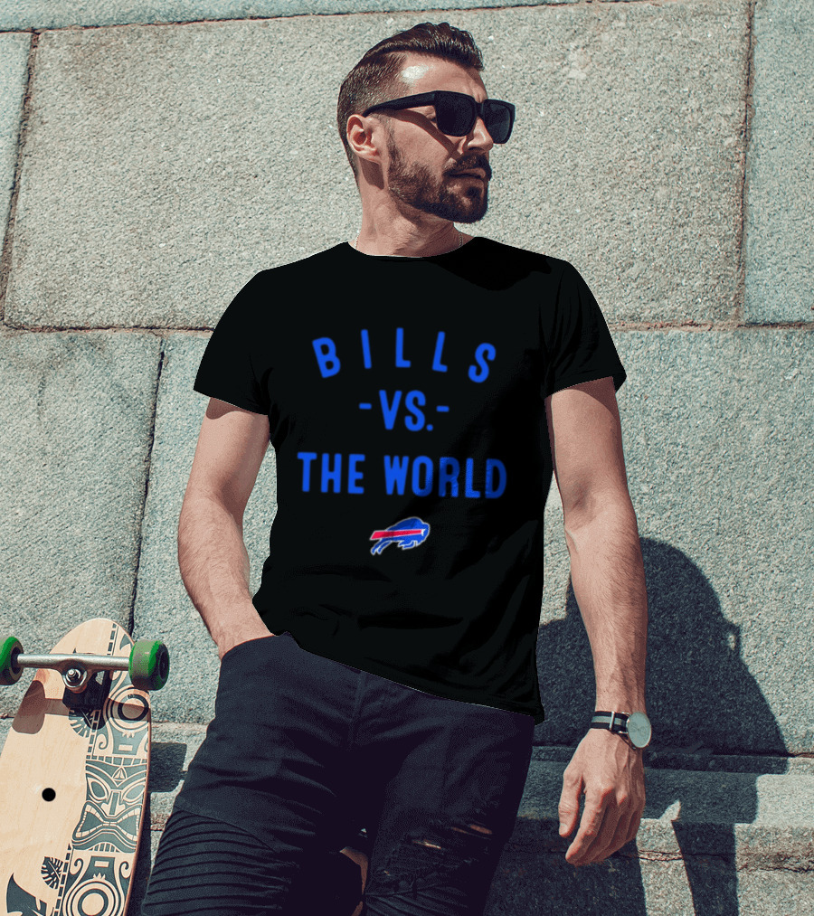 Buffalo Bills Vs The World 2026 Season NFL Team Battle T-Shirt