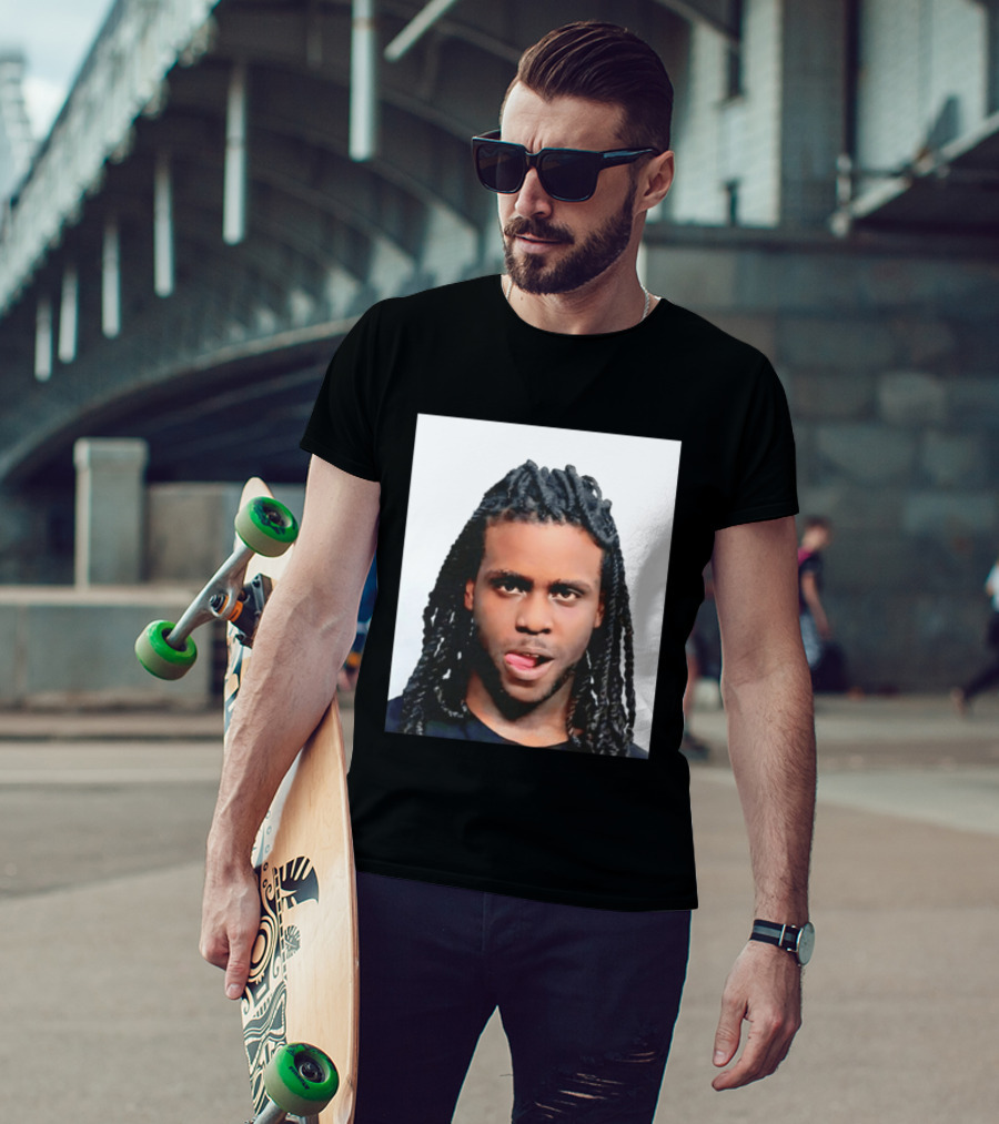 Chief Keef Shot Photo Dreadlocks Tongue Out T-Shirt