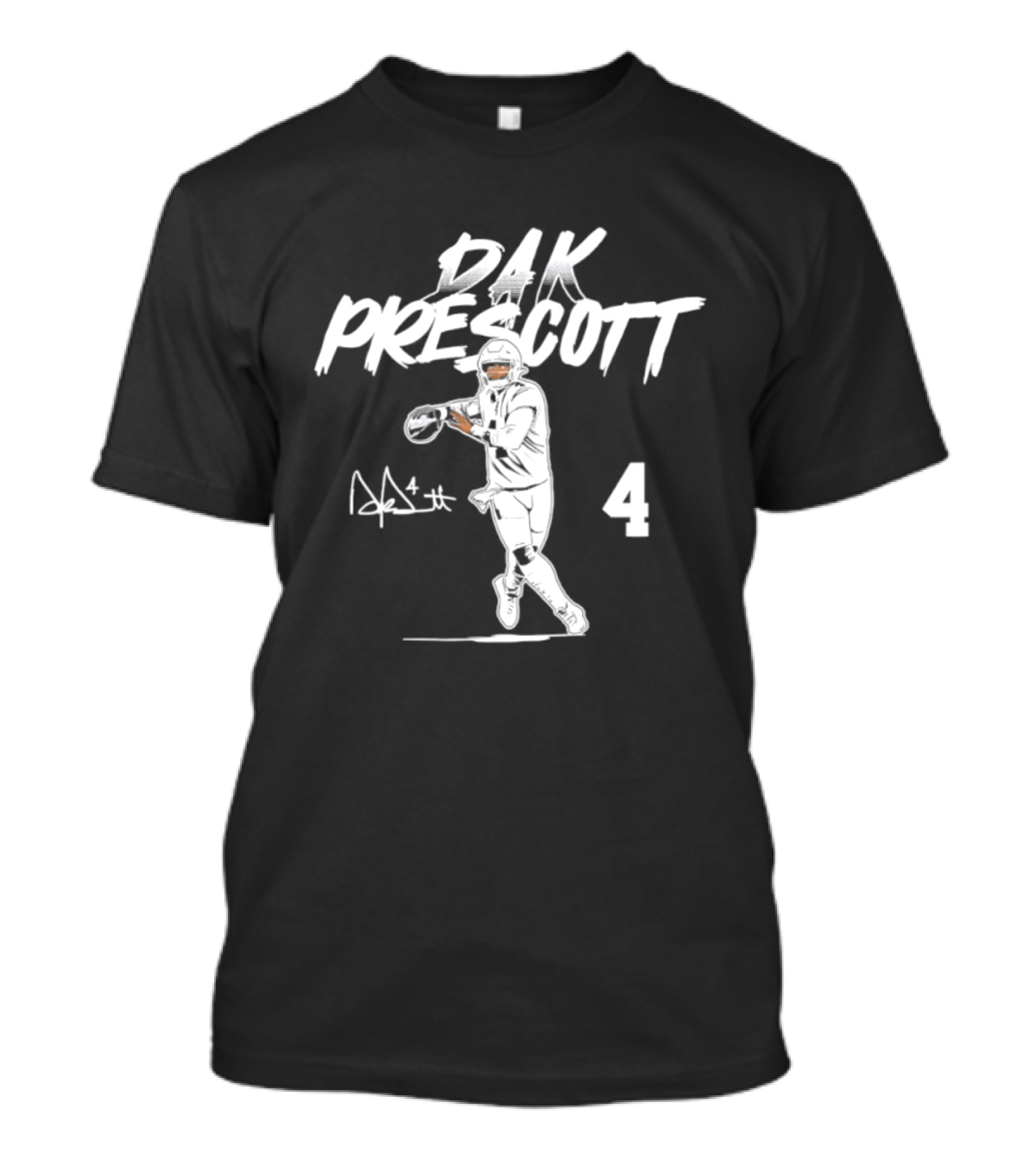 Dak Prescott 4 Dallas Cowboys 2026 Star Pose T-Shirt