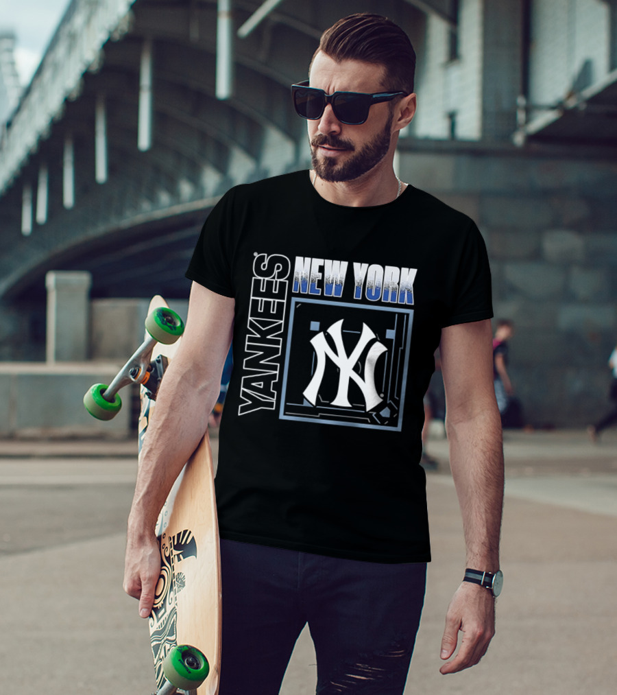 Men's New York Yankees George Lombard Jr. Black Homefield Pop Yankees T-Shirt