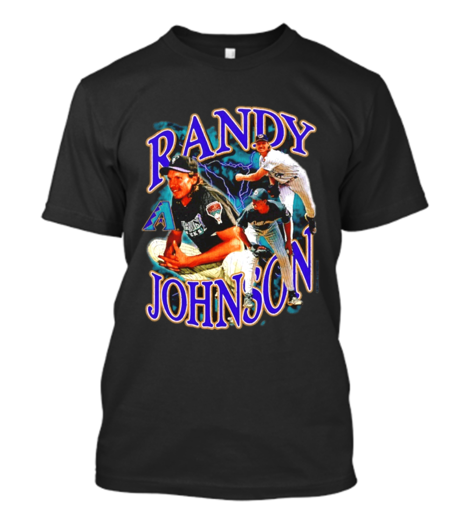Randy Johnson Arizona Diamondbacks Legendary Pitching Action T-Shirt