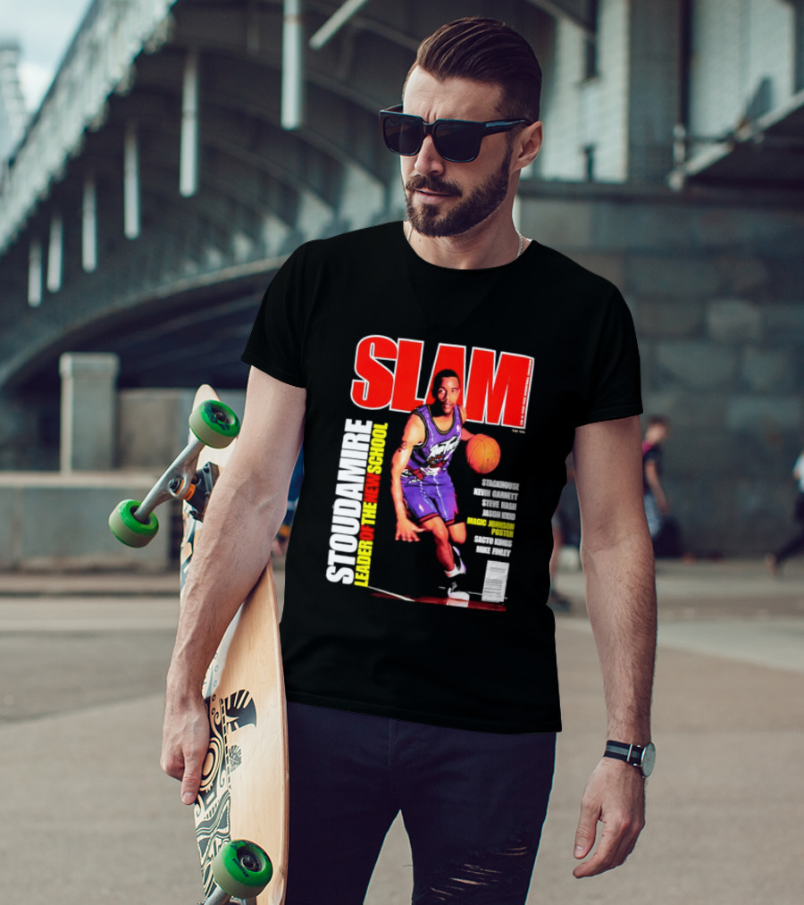 Slam Magazine May 1996 Stoudamire Leader Of The New School Raptors Championship Roster Fan Event T-Shirt