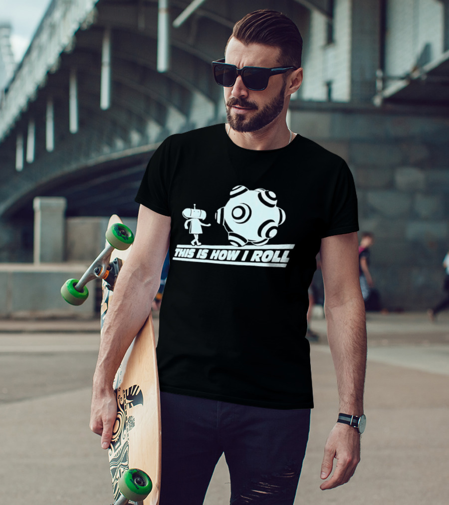 This Is How I Roll Katamari Damacy Character Pushing Ball T-Shirt