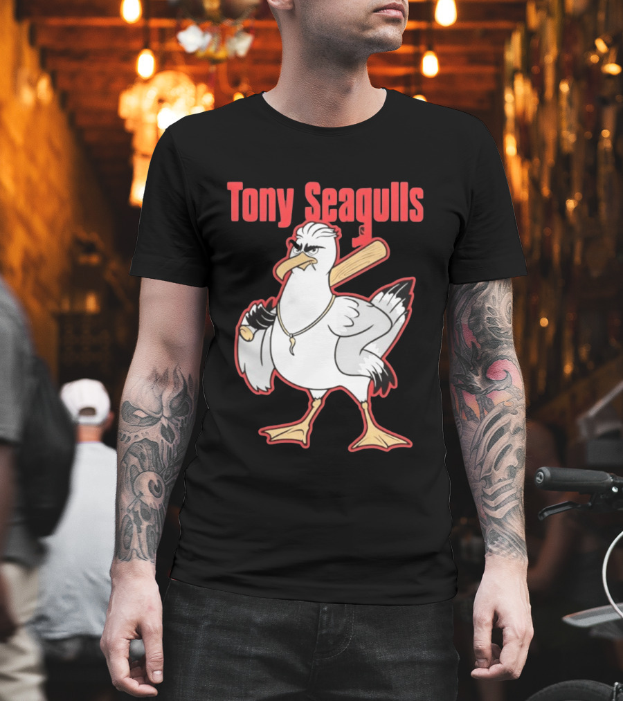 Tony Seagulls Seagull Baseball Bat Boston Red Sox Anthony Seigler T-Shirt