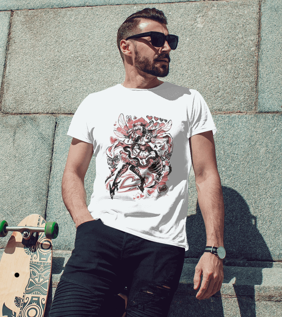 Bee My Lovely Final Fantasy XIV Valentine's Heart Wings Love T-Shirt