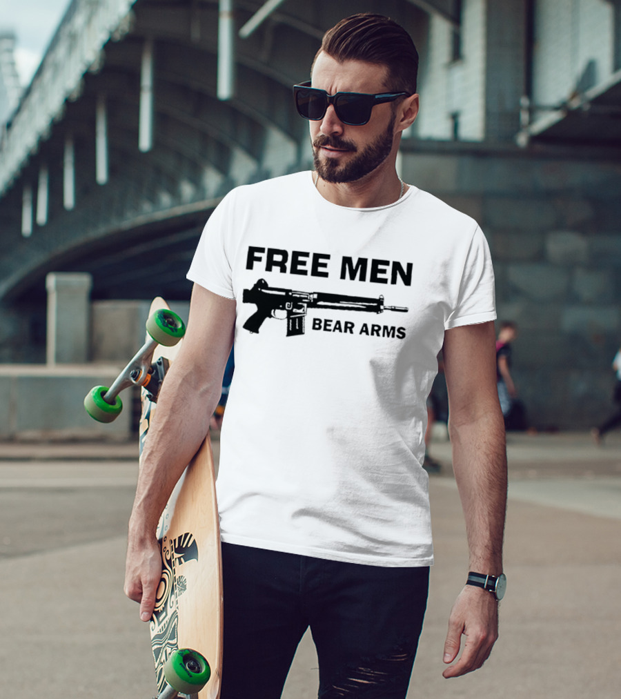 Free Men Bear Arms Rifle T-Shirt