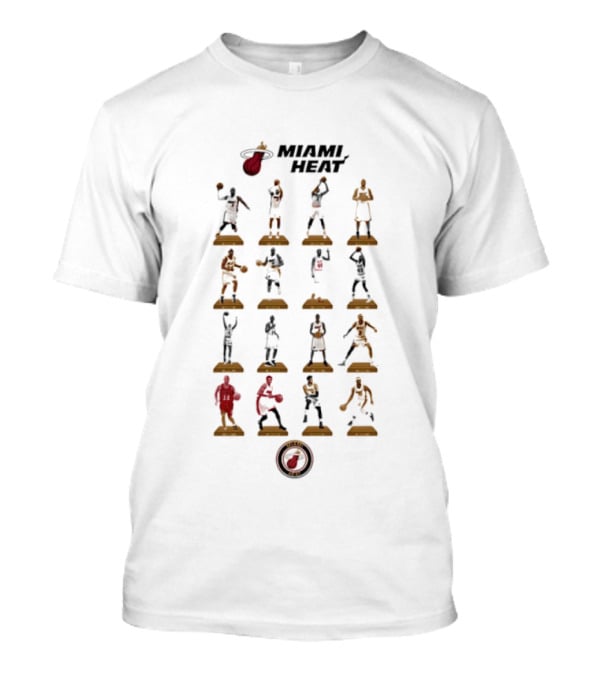 Miami Heat Legends NBA Basketball Icons Hall Of Fame T-Shirt