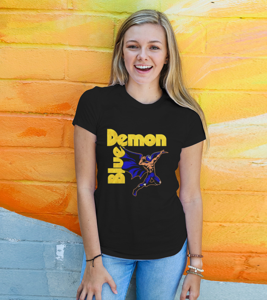 Alejandro Munoz Moreno Blue Demon Mexico Wrestling Iconic Luchador T-Shirt