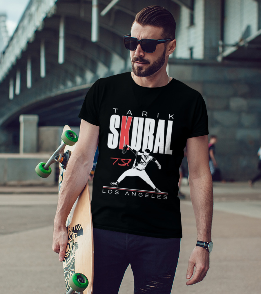 Tarik Skubal 37 Los Angeles Dodgers Baseball Player T-Shirt