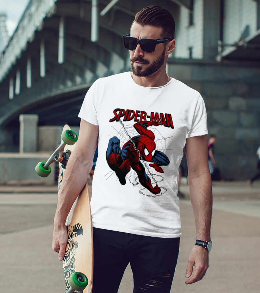 SPIDER MAN Marvel Superhero Man Spider Peter Parker Web Slinger T-Shirt