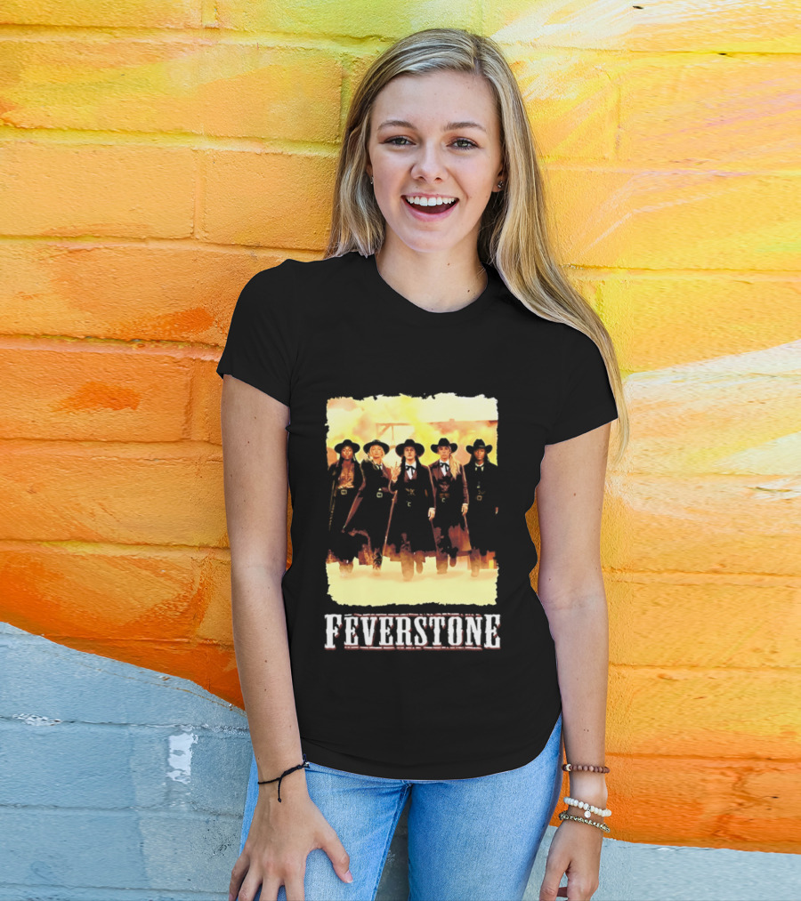 Indiana Fever Feverstone Meme Team Members In Old West T-Shirt