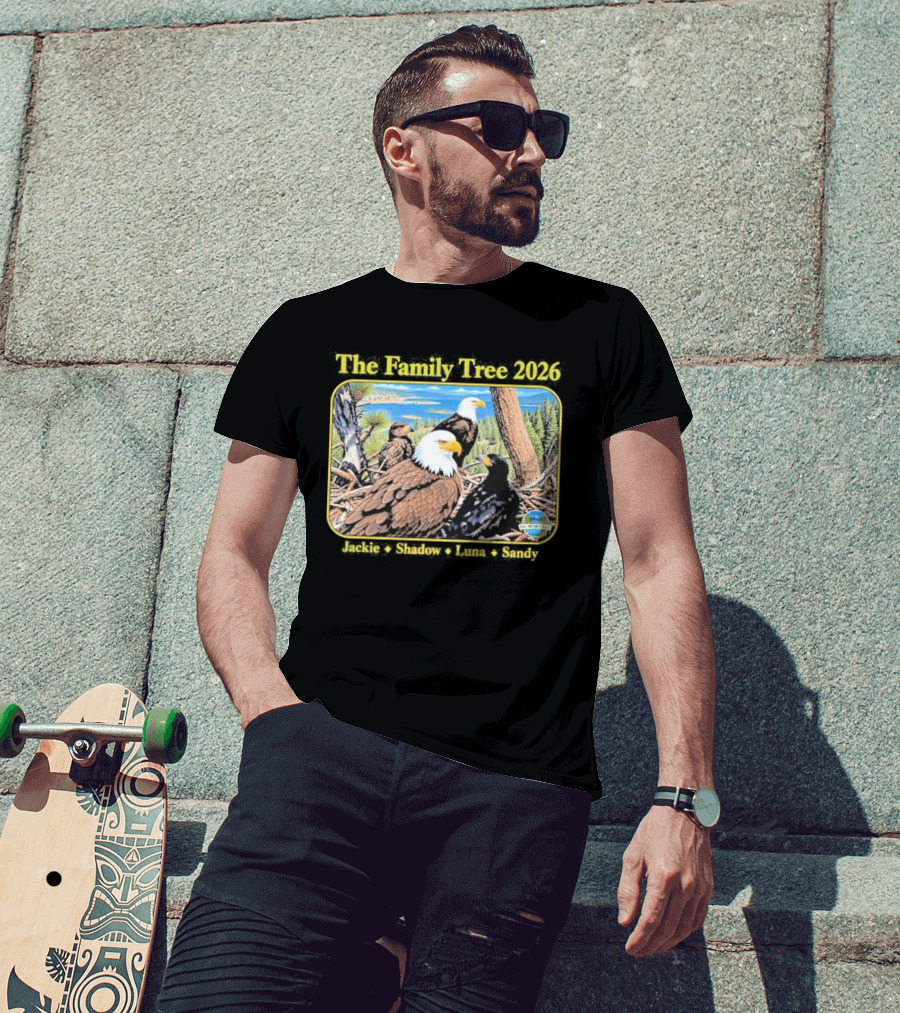 The Family Tree 2026 Jackie And Shadow Jackie The Eagle Big Bear Lake T-Shirt