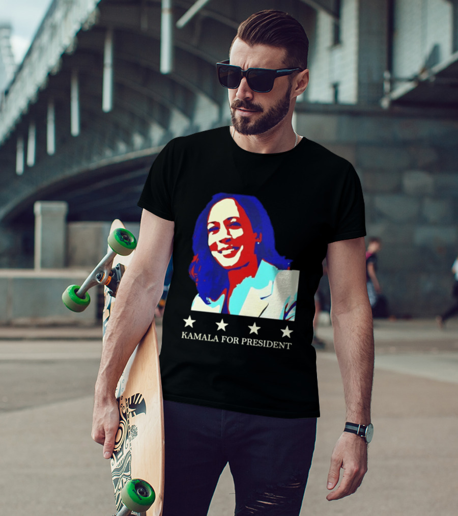 Kamala Harris Kamala For President Presidential Campaign Stars T-Shirt